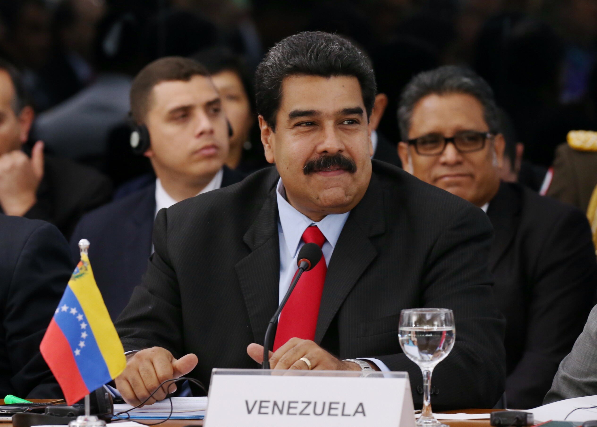 O presidente da Venezuela, Nicolás Maduro, em encontro do Mercosul