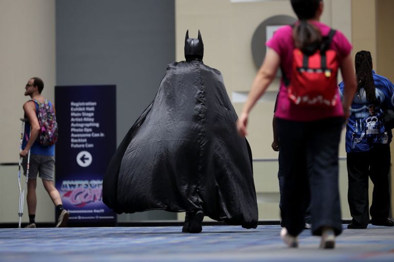 Batman desfilando na Comic Con