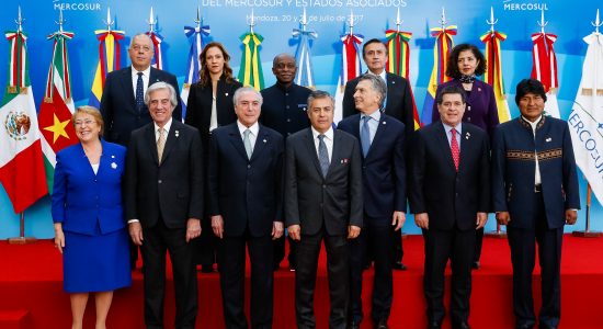 Líderes dos países do Mercosul