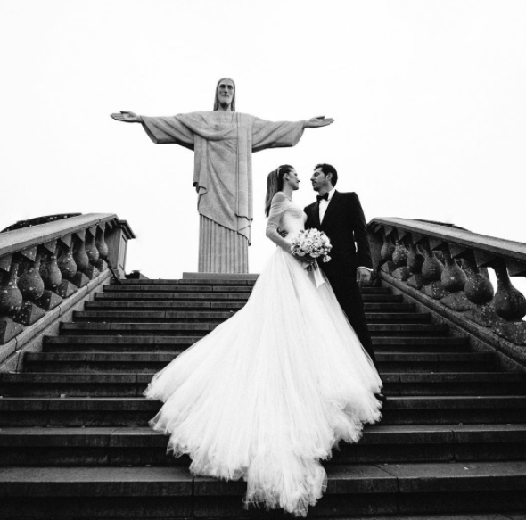 O casamento de Michelle Alves com Guy Oseary em 2017