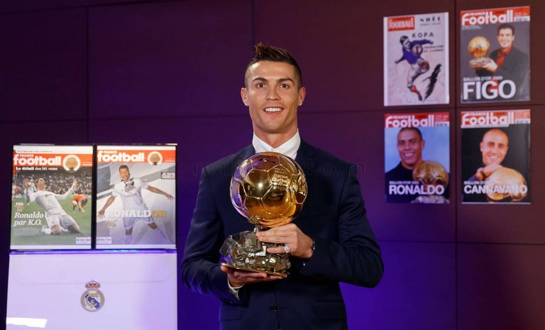 Cristiano Ronaldo levou sua 5º Bola de Ouro