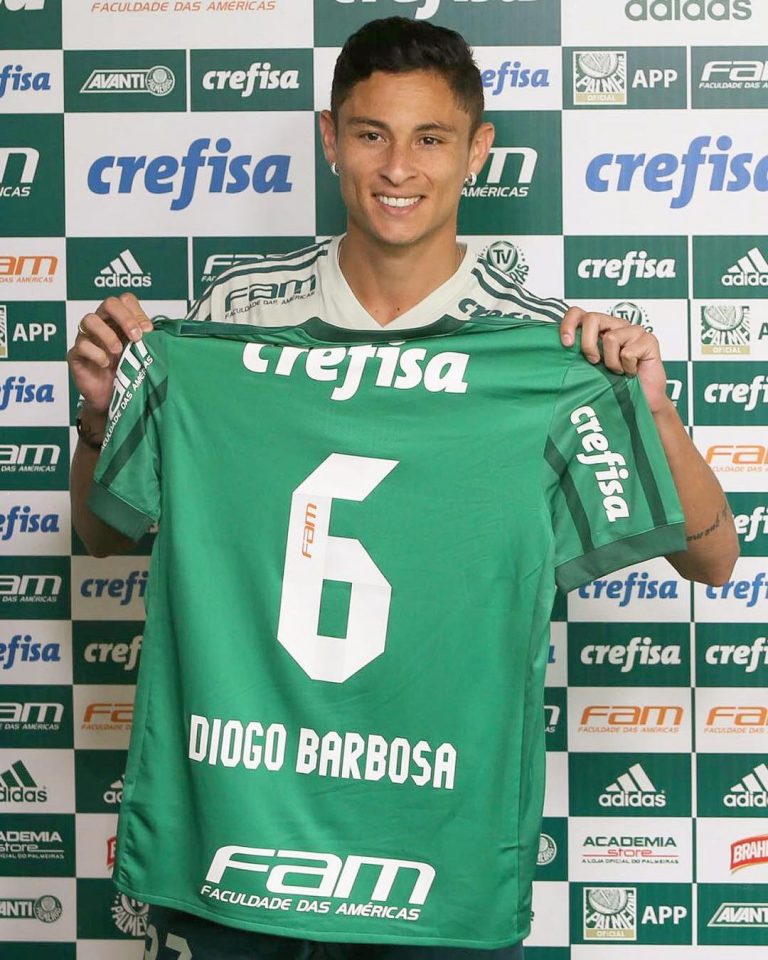 Diogo Barbosa saiu do Cruzeiro para o Palmeiras