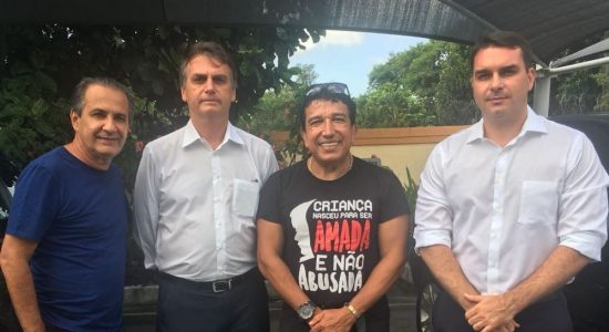 Silas Malafaia, Jair Bolsonaro, Magno Malta e Flávio Bolsonaro