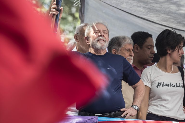 Lula durante seu discurso