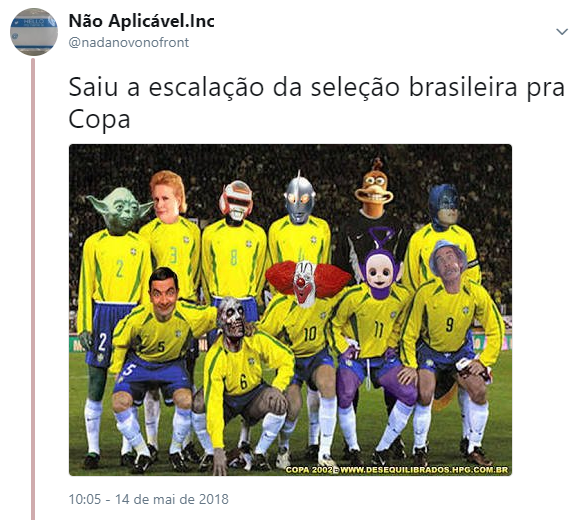 Convocação do Brasil rende memes nas redes sociais