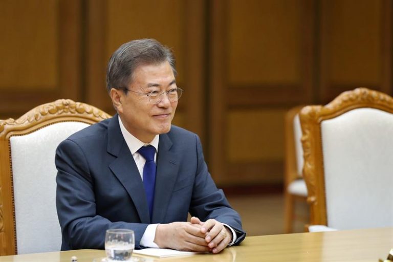 O presidente da Coreia do Sul, Moon Jae-in