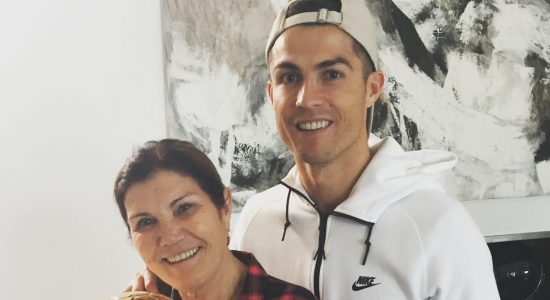Cristiano Ronaldo e sua mãe Dolores Aveiro