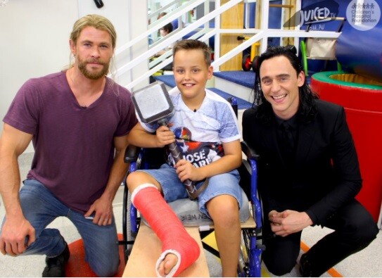 Chris Hemsworth e Tom Hiddleston