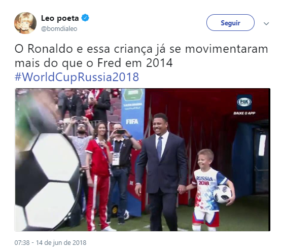 Abertura da Copa rendeu memes nas redes sociais
