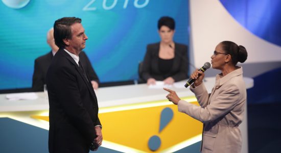 Jair Bolsonaro e Marina Silva discutiram no último debate na Rede TV
