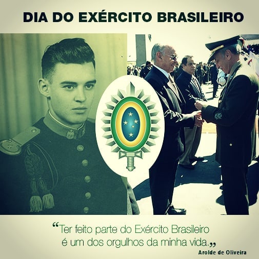 Arolde de Oliveira estudou na Escola Militar das Agulhas Negras (AMAN), em Resende, Rio de Janeiro 