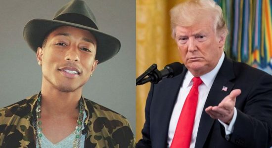 Pharrell Williams ameaçou denunciar Donald Trump