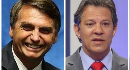 Bolsonaro e Fernando Haddad