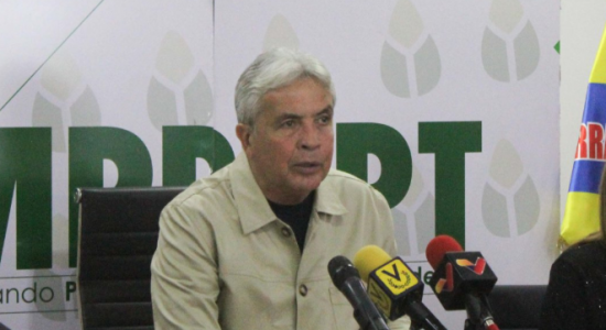 O ministro da Agricultura da Venezuela, Wilmar Castro Soteldo