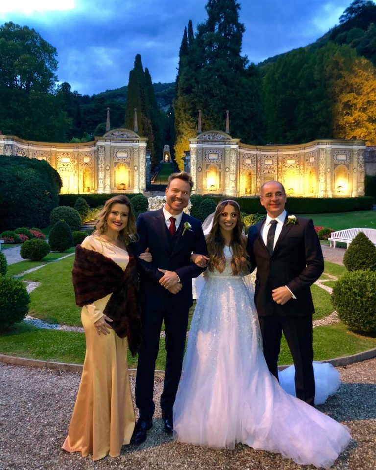 Gabriela Rocha e Leandro Moreira se casam em hotel cinco estrelas na Itália