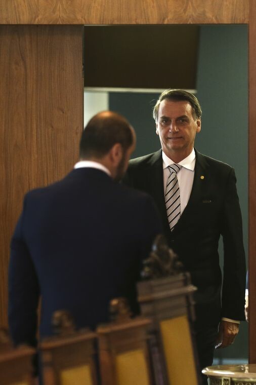 Jair Bolsonaro encontra com o presidente do STF, ministro Dias Toffoli