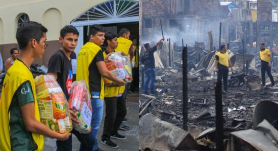 Voluntários se mobilizam para ajudar vítimas do 2º maior incêndio do Amazonas