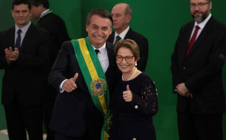 Jair Bolsonaro e Tereza Cristina