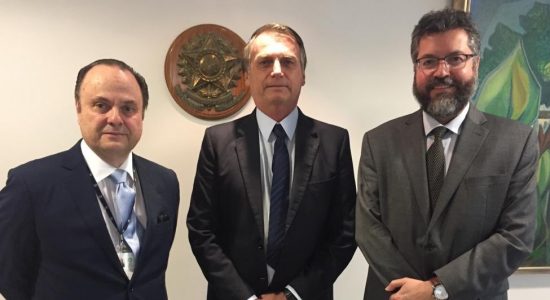 Presidente Jair Bolsonaro recebe o novo presidente da Apex, MarioVilalva