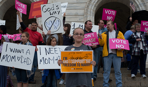 Protesto contra casamento gay