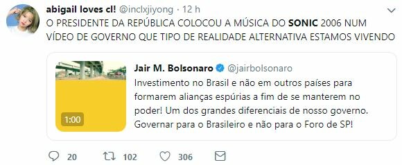 Bolsonaro e Sonic