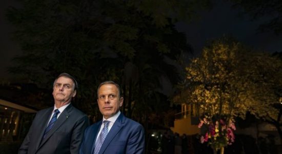Presidente Jair Bolsonaro e governador de São Paulo, João Doria