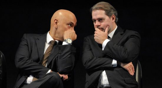 Ministros Alexandre de Moraes e Dias Toffoli, do Supremo Tribunal Federal