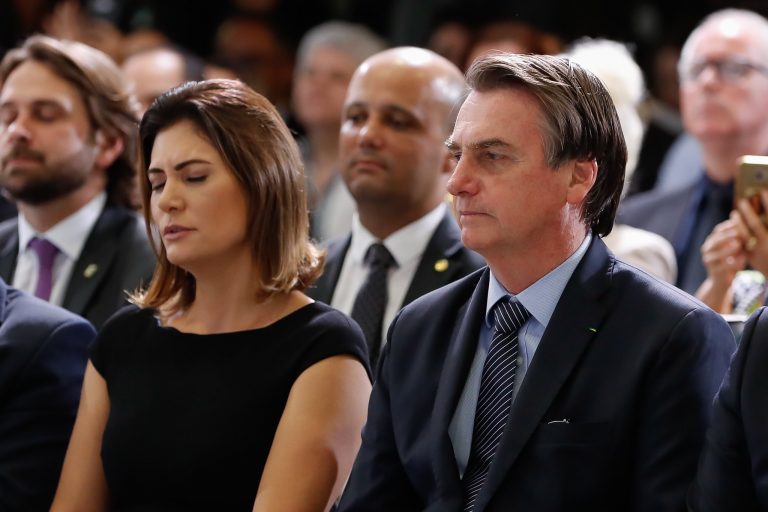 Jair e Michelle Bolsonaro prestigiaram evento de Páscoa no Palácio do Planalto
