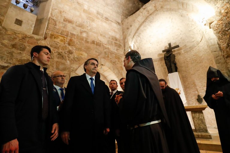 Jair Bolsonaro visita a Basílica do Santo Sepulcro