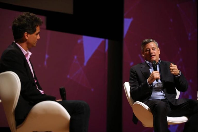 O chefe de conteúdo da Netflix, Ted Sarandos, fala no Rio de Janeiro
