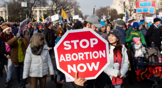Protesto contra o aborto