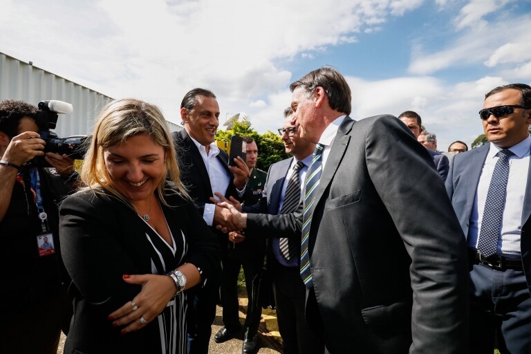 Silvio Santos recebe Jair Bolsonaro em seu programa