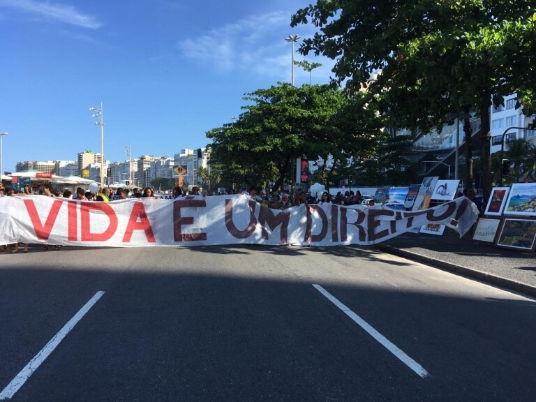 Sétima edição da Marcha pela Vida, em Copacabana