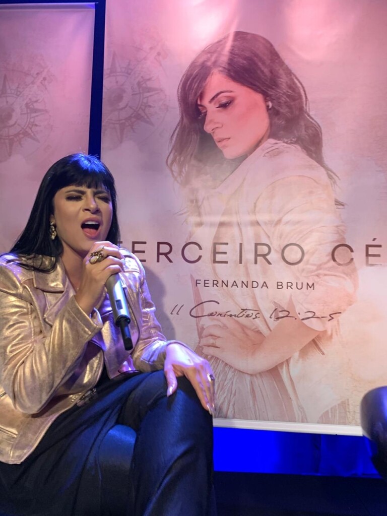 Fernanda Brum fez live de lançamento do EP Terceiro Céu