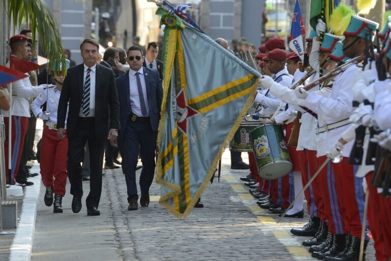 O presidente da República, Jair Bolsonaro, participa das comemorações dos 130 anos do Colégio Militar do Rio de Janeiro
