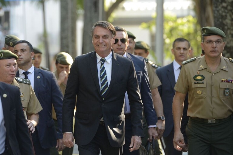 O presidente da República, Jair Bolsonaro, participa das comemorações dos 130 anos do Colégio Militar do Rio de Janeiro