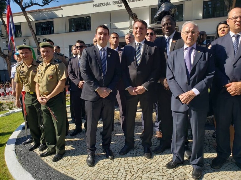 Bolsonaro no Colégio Militar do Rio de Janeiro