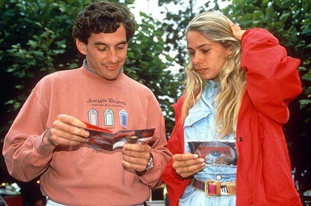 Senna e Adriane Galisteu