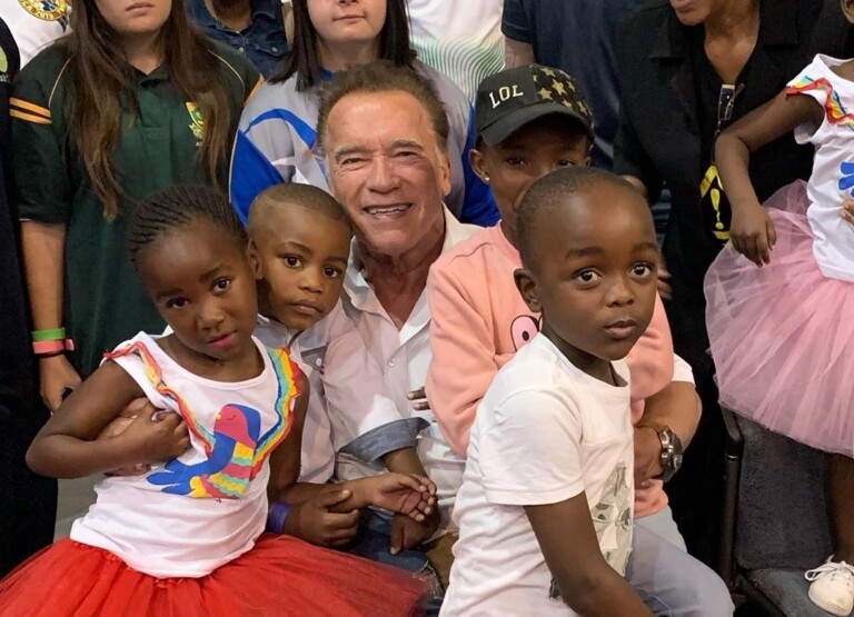 Arnold Schwarzenegger em evento na África do Sul