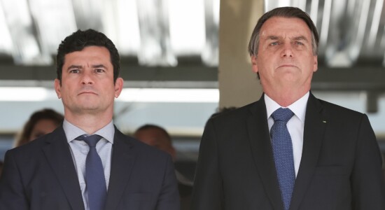 Ex-ministro Sergio Moro e presidente Jair Bolsonaro