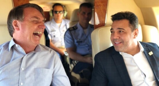 Jair Bolsonaro e Marco Feliciano em viagem a São Paulo