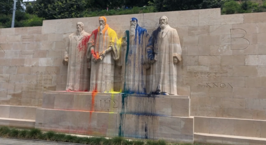 Monumento da Reforma Protestante foi vandalizado