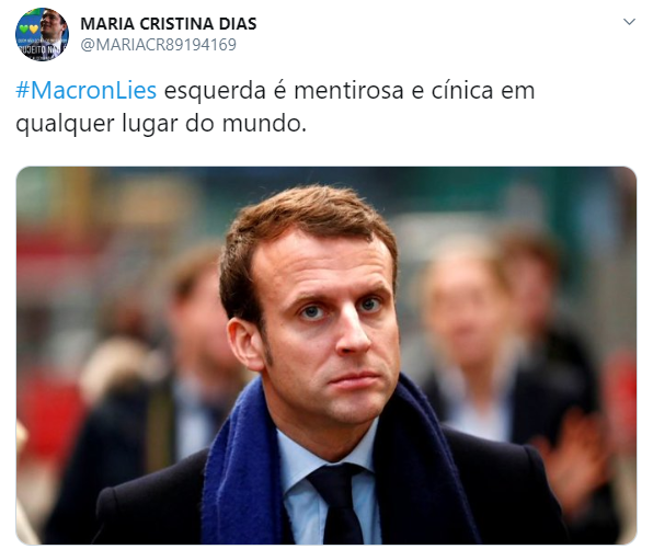 Brasileiros rebateram declarações do presidente Francês, Emmanuel Macron