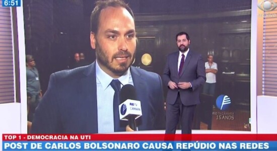 Carlos Bolsonaro foi criticado por Luiz Megale