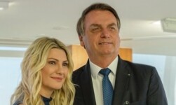 Antonia Fontenelle e Jair Bolsonaro