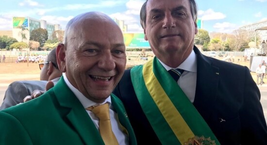 Luciano Hang e o presidente Jair Bolsonaro