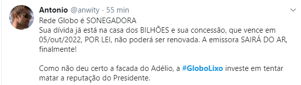 Web levanta a #GloboLixo