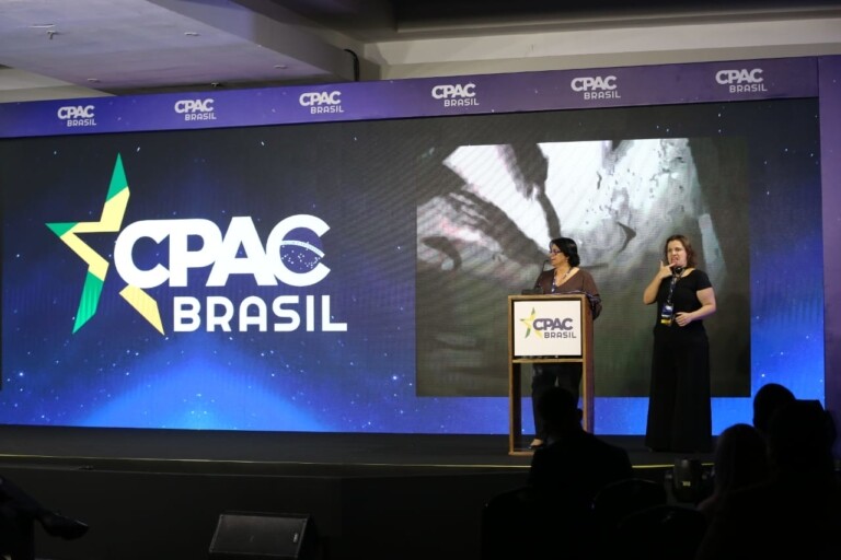 Damares Alves participa do CPAC Brasil, em São Paulo