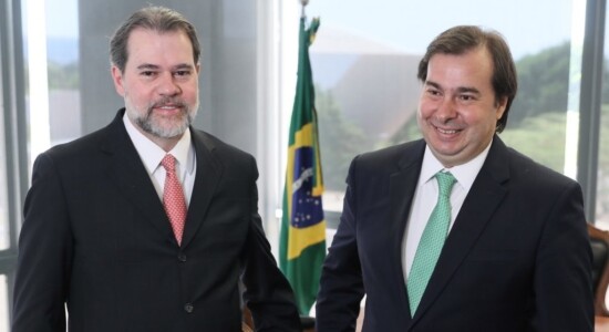 Presidente do STF, Dias Toffoli, e presidente da Câmara, Rodrigo Maia