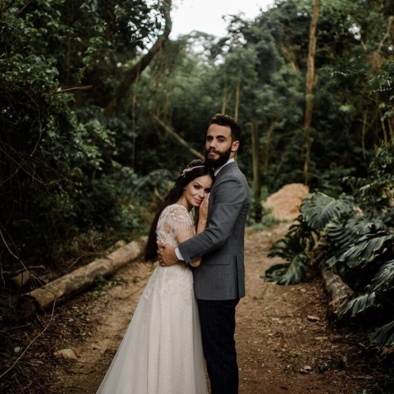 Marcela Taís e Samuel Antunes se casaram